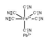 LEAD FERROCYANIDE Struktur