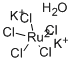 ペンタクロロアコルテニウム(III)カリウム 化学構造式