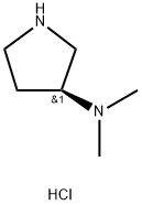 (S)-(-)-3-ジメチルアミノピロリジン二塩酸塩 化学構造式