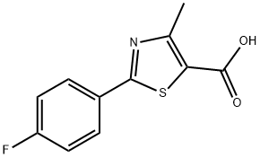 2-(4-Fluorophenyl)-4-methyl-5-thiazolecarboxylicacid Structure