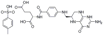 (S)-N-[4-[[(2-AMino-1,4,5,6,7,8-hexahydro-4-oxo-6-pteridinyl)Methyl]aMino]benzoyl]-L-glutaMic Acid Mono(4-Methylbenzenesulfonate) Structure