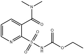 [[3-[(ジメチルアミノ)カルボニル]-2-ピリジニル]スルホニル]カルバミン酸エチルエステル 化学構造式