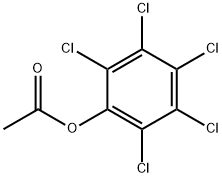 酢酸ペンタクロロフェニル 化学構造式