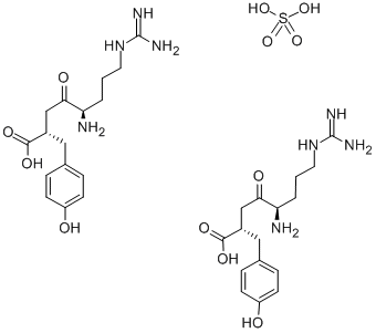 (2R,5S)-5-AMINO-8-GUANIDINO-4-OXO-2-P-HYDROXYPHENYLMETHYLOCTANOIC ACID HEMISULFATE MONOHYDRATE price.