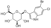 5-溴-4-氯-3-吲哚基-Β-D-吡喃葡萄糖醛酸 结构式