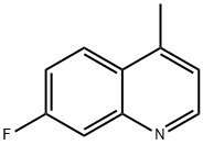 7-フルオロ-4-メチルキノリン 化学構造式
