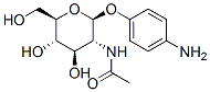 P-AMINOPHENYL-2-ACETAMIDO-2-DEOXY-B-D-GL UCOPYRANOS Struktur