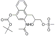 3-(2-acetaMido-4-(tert-butoxycarbonyloxy)naphthalen-1-yl)-2-
hydroxypropyl Methanesulfonate 结构式