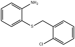 2-[(2-クロロベンジル)チオ]アニリン 化学構造式
