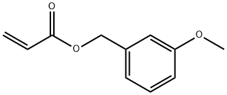 2-Propenoic acid (3-methoxyphenyl)methyl ester 化学構造式