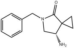 (S)-7-AMINO-5-BENZYL-4-OXO-5-AZASPIRO[2.4]HEPTANE Struktur
