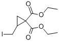 2-(ヨードメチル)シクロプロパン-1,1-ジカルボン酸ジエチル 化学構造式