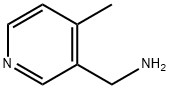 (4-甲基吡啶-3-基)甲胺, 1443-42-1, 结构式
