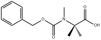 N-カルボベンジルオキシ-N,2-ジメチルアラニン 化学構造式
