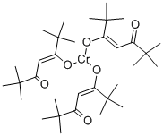 CHROMIUM TRIS(2,2,6,6-TETRAMETHYL-3,5-HEPTANEDIONATE) Struktur