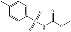 N-(メトキシカルボニル)-p-トルエンスルホンアミド 化学構造式