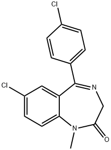 4'-CHLORODIAZEPAM Structure