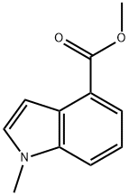 1-メチル-1H-インドール-4-カルボン酸メチル 化学構造式