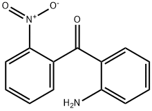 2-アミノ-2'-ニトロベンゾフェノン 化学構造式