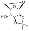 1,6-アンヒドロ-2-O,3-O-イソプロピリデン-β-D-マンノピラノース 化学構造式