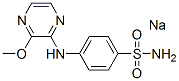 4-アミノ-N-(3-メトキシピラジン-2-イル)ベンゼンスルホンアミド・ナトリウム 化学構造式