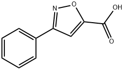 3-苯基异恶唑-5-羧酸, 14442-12-7, 结构式