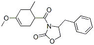 4-benzyl-3-((1-methoxy-5-methylcyclohexen-4-yl)carbonyl)-2-oxazolidinone Structure