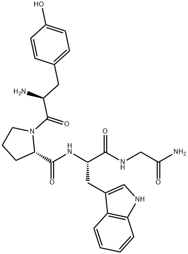 L-Tyr-L-Pro-L-Trp-Gly-NH2 化学構造式