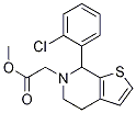Thieno[2,3-c]pyridine-6(5H)-acetic acid, -(2-chlorophenyl)-4,7-dihydro-, methyl ester Structure