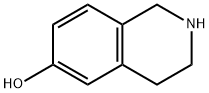 6-ヒドロキシ-1,2,3,4-テトラヒドロイソキノリン 化学構造式