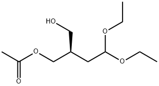 1,3-Propanediol, 2-(2,2-diethoxyethyl)-,monoacetate,(R)- Struktur