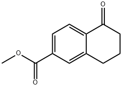 5,6,7,8-四氢-5-氧代-2-萘羧酸甲酯, 144464-66-4, 结构式