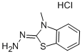 3-メチル-2-ベンゾチアゾリノンヒドラゾン塩酸塩一水和物 化学構造式
