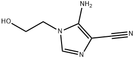 1H-Imidazole-4-carbonitrile,  5-amino-1-(2-hydroxyethyl)- Structure