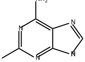2-甲基-1H-嘌呤-6-胺, 1445-08-5, 结构式