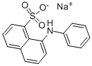 ANS-Na (=8-アニリノ-1-ナフタレンスルホン酸ナトリウム) 化学構造式