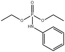N-フェニルホスホルアミド酸ジエチル 化学構造式