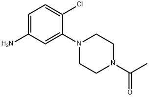 3-(4-Acetyl-piperazin-1-yl)-4-chloroaniline Structure
