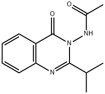 3-ACETYLAMINO-2-ISOPROPYL-4(3H)-QUINAZO& Structure