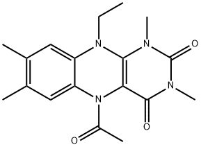 Alloxazine,  5-acetyl-10-ethyl-5,10-dihydro-1,3,7,8-tetramethyl-  (7CI,8CI) Structure