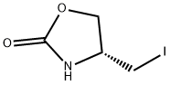 (R)-4-(ヨードメチル)オキサゾリジン-2-オン 化学構造式