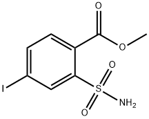 2-甲氧羰基-5-碘苯磺酰胺 结构式