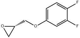 (S)-2-((3,4-二氟苯氧基)甲基)环氧乙烷, 144574-27-6, 结构式