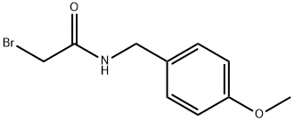 2-溴-N-(4-甲氧基苄基)乙酰胺, 144581-86-2, 结构式