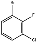 1-ブロモ-3-クロロ-2-フルオロベンゼン 化学構造式