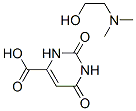 1,2,3,6-tetrahydro-2,6-dioxopyrimidine-4-carboxylic acid, compound with 2-(dimethylamino)ethanol (1:1) Structure