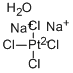 Sodium tetrachloroplatinate(II) hydrate Structure
