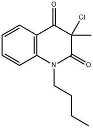 1-BUTYL-3-CHLORO-3-METHYL-1,2,3,4-TETRAHYDROQUINOLINE-2,4-DIONE Structure