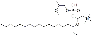 3-octadecyloxy-2-methoxypropylphosphonocholine Struktur