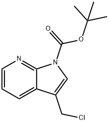 1-BOC-3-(氯甲基)-1H-吡咯并[2,3-B]吡啶, 144657-68-1, 结构式